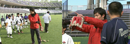チャリティー野球教室in長野オリンピックスタジアム